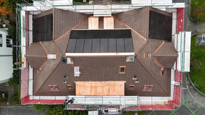 Dachaufsicht Solarthermie